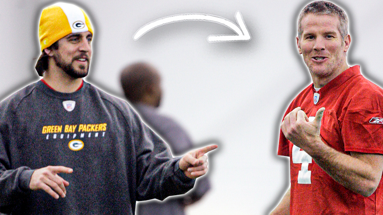 aaron rodgers and brett favre